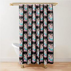 Rio NiziU Korean Retro Color Oil Paint Design Shower Curtain