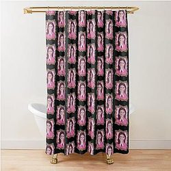 Rima Yokoi NiziU Korean Kpop Retro Color Oil Paint Design Shower Curtain