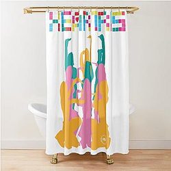 Niziu silhouette design in the era Shower Curtain