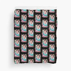 Rio Hanabashi NiziU Retro Colorful Oil Paint Design Duvet Cover
