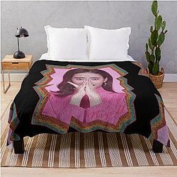 Rima Yoki NiziU Retro Color Oil Paint Design Throw Blanket