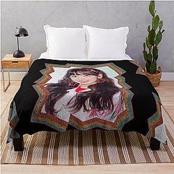 Miihi Suzuno NiziU Korean Kpop Retro Color Oil Paint Design Throw Blanket