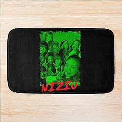 NiziU Kpop Group Members Green Kpop RGB Color Design Bath Mat