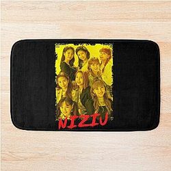 NiziU Kpop Group Members Yellow Kpop Color Bath Mat