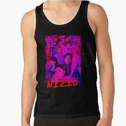 NiziU Kpop Group Members Purple RGB Color Design Tank Top