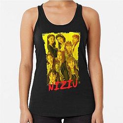 NiziU Kpop Group Members Yellow Kpop Racerback Tank Top