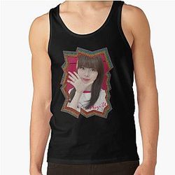 Riku NiziU Riku Korean Kpop Retro Color Oil Paint Design Tank Top