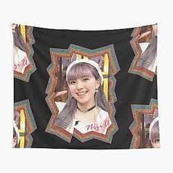 Mayuka Ogou NiziU Korean Kpop Retro Color Oil Paint Design Tapestry