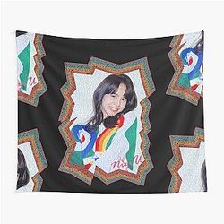 Nina Hillman NiziU Korean Kpop Retro Color Oil Paint Design Tapestry