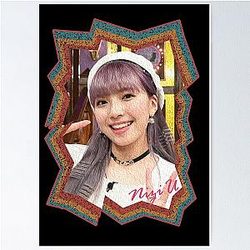 Mayuka Ogou NiziU Korean Kpop Retro Color Oil Paint Design Poster