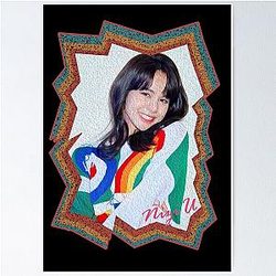 Nina Hillman NiziU Korean Kpop Retro Color Oil Paint Design Poster