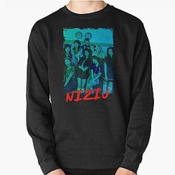 NiziU Kpop Group Members Blue RGB Color Design Pullover Sweatshirt