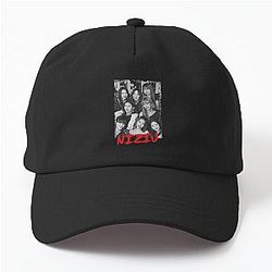 NiziU Kpop Group Members Black and White Kpop Color Design Dad Hat