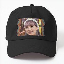 Mayuka Ogou NiziU Korean Kpop Retro Color Oil Paint Design Dad Hat