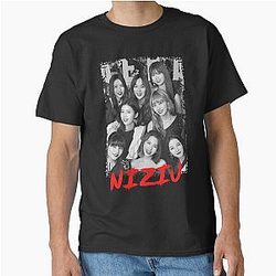 NiziU Kpop Group Members Black White Classic T-Shirt