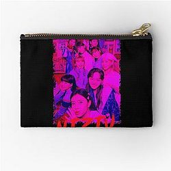 NiziU Kpop Group Members Purple RGB Color Design Zipper Pouch