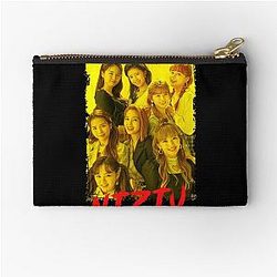 NiziU Kpop Group Members Yellow RGB Color Design Zipper Pouch