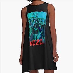 NiziU Kpop Group Members RGB Color Design A-Line Dress