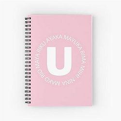 NIZIU All Members Names Spiral Notebook