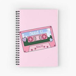 NIZIU NeedU Cute Retro Cassette Tape Spiral Notebook