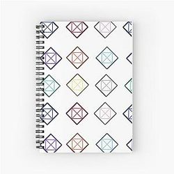 Niziu Logo Member Colours Version Spiral Notebook