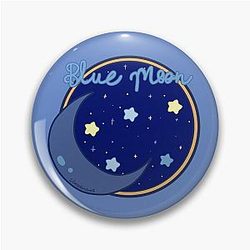 NIZIU Blue Moon Illustrative Design Pin