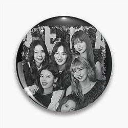 NiziU Kpop Group Members Black White Kpop Color Design Pin