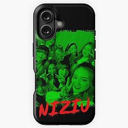 NiziU Kpop Group Members Green RGB Color Design iPhone Tough Case