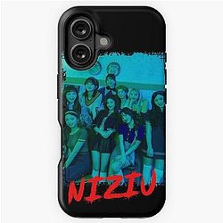 NiziU Kpop Group Members Blue RGB Color Design iPhone Tough Case