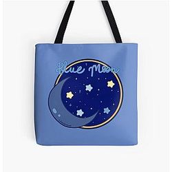 NIZIU Blue Moon All Over Print Tote Bag