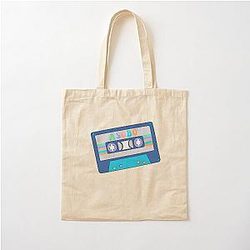 NIZIU Asobo Cute Retro Cassette Tape Cotton Tote Bag