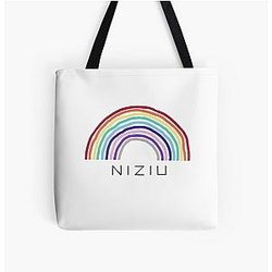 Nizii Rainbow All Over Print Tote Bag