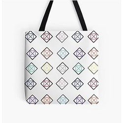 Niziu Logo Member Colours Version All Over Print Tote Bag