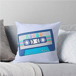 NIZIU - Asobo Cute Retro Cassette Tape Throw Pillow