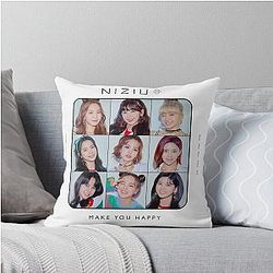 NiziU - Make You Happy Throw Pillow