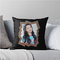 Maya Katsumura NiziU Korean Kpop Retro Color Oil Paint Design Throw Pillow