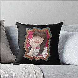 Riku NiziU Korean Kpop Retro Color Oil Paint Design Throw Pillow