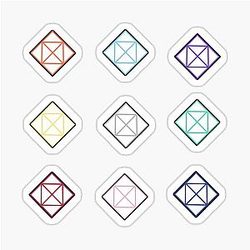 Niziu Logo Member Colours Version Sticker
