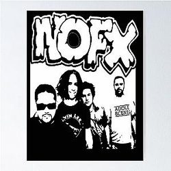 Nofx punk band logo Poster
