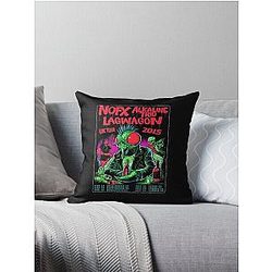 Nofx punk band logo Throw Pillow