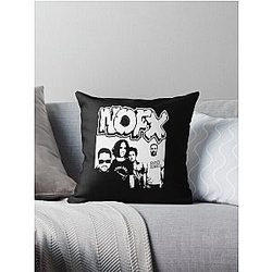 Nofx punk band logo Throw Pillow