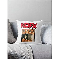 Nofx punk band logo Throw Pillow