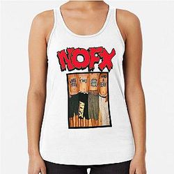 Nofx punk band logo Racerback Tank Top
