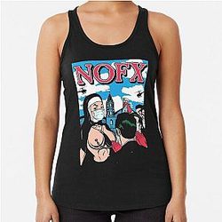 Nofx punk band logo Racerback Tank Top