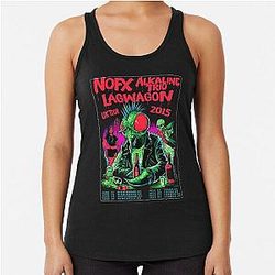 Nofx punk band logo Racerback Tank Top