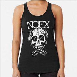 nofx logo essential Racerback Tank Top