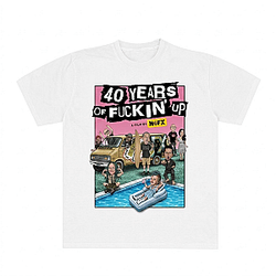 40 Years Of Fuckin Up Graphic Tee LA2206 NOFX T-Shirts