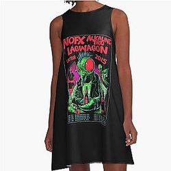 Nofx punk band logo A-Line Dress