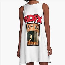 nofx logo essential A-Line Dress