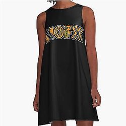 Nofx Logo A-Line Dress